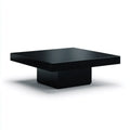 Coffee Table 90x90x30 cm - Black - Minimalist Design