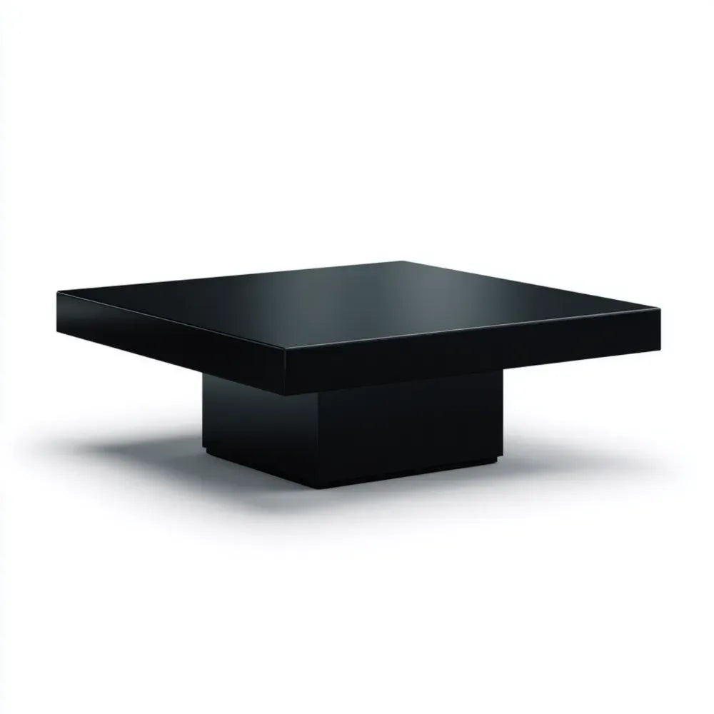 Coffee Table 90x90x30 cm - Black - Minimalist Design