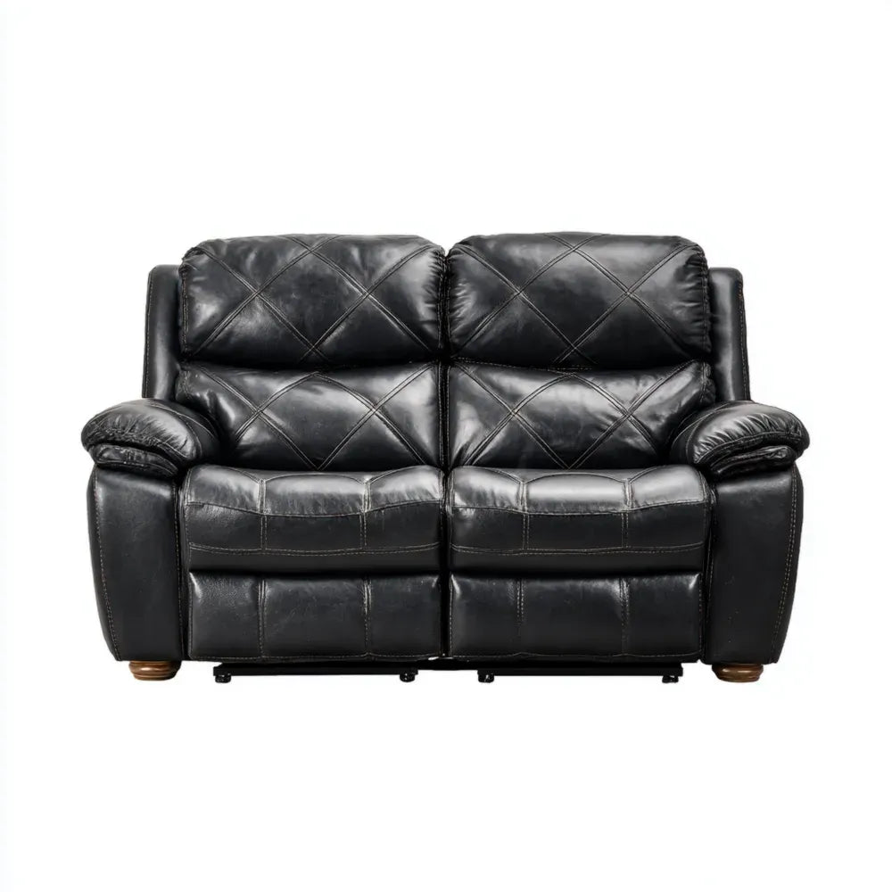 Recliner Sofa Faux Leather Upholstery 150x90x100 cm – Black – Classic Design